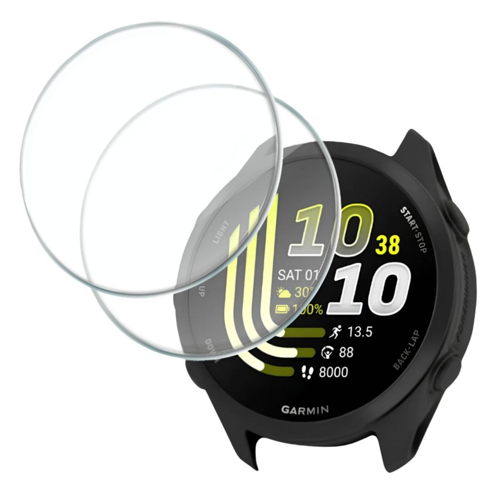 Kit 2x Película de Vidro Para Garmin Forerrunner 170 Temperado 9h Anti Risco Proteção Premium