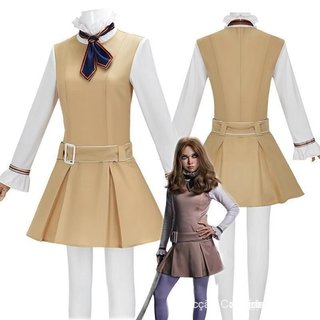 Novidades: Fantasia de Cosplay M3GAN 2.0 Megan para Meninas e Mulheres, Conjunto de Uniforme Marrom Popular para 4TBM I2