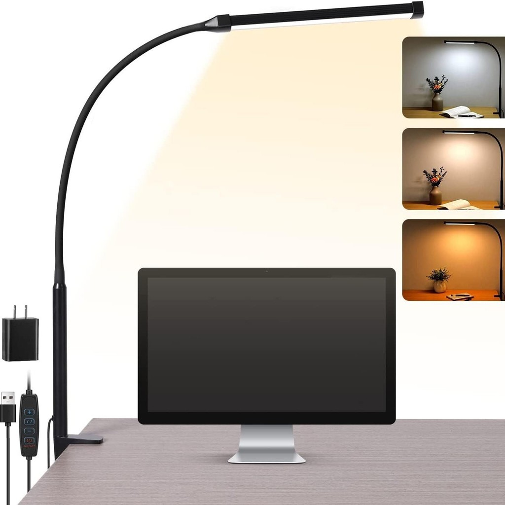 Lumin&aacute;ria mesa bra&ccedil;adeira bra&ccedil;o longo ajust&aacute;vel