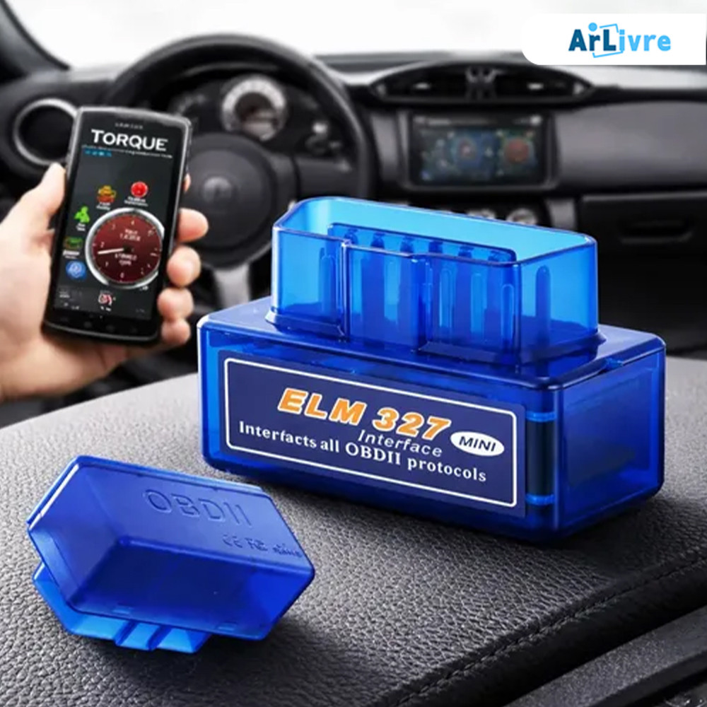 Scanner OBD2 Bluetooth para Carros – ELM327 Mini com App Gratuito– Leitura de Parâmetros do Motor e Apaga Luz de Injeção