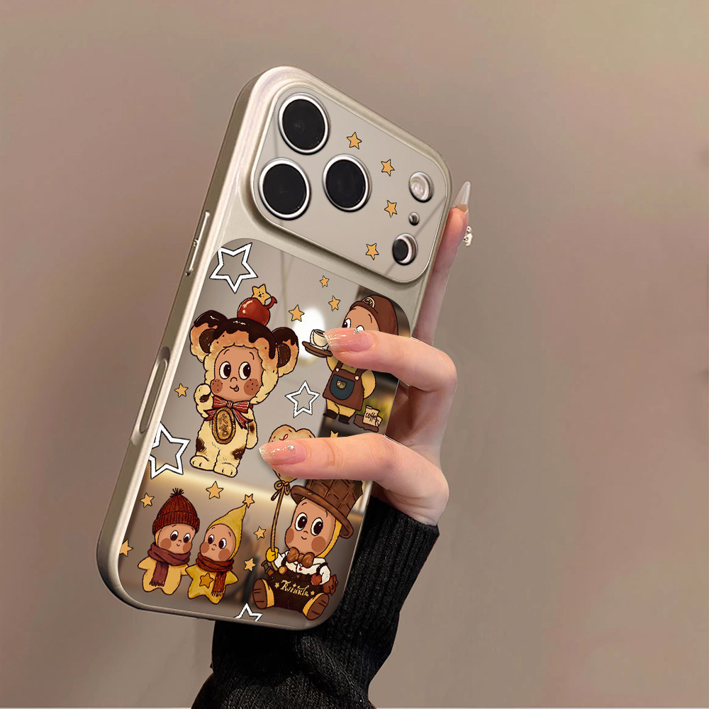 Capa de Telefone Espelhada Bread Stars para Samsung Galaxy A27 A26 F17 M17 A32 M32 A31 A30S A22S M22 A21S A20S F14 Capa 