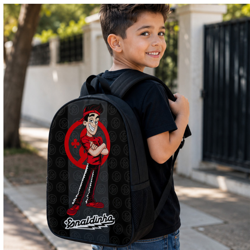 Mochila Simples Infantil Estudante Com Estojo Youtuber Aventuras Online Kit Ou Avulso