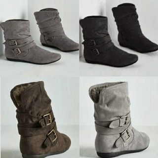 2017 Botas Femininas De Inverno Sapatos Baixos 43 42 41