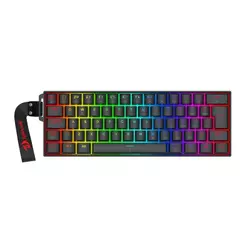 Teclado Magnetico Gamer Redragon Fizz, RGB, 60%, USB, Switch AmberMag Linear, Preto, K617RGB-MP-PT