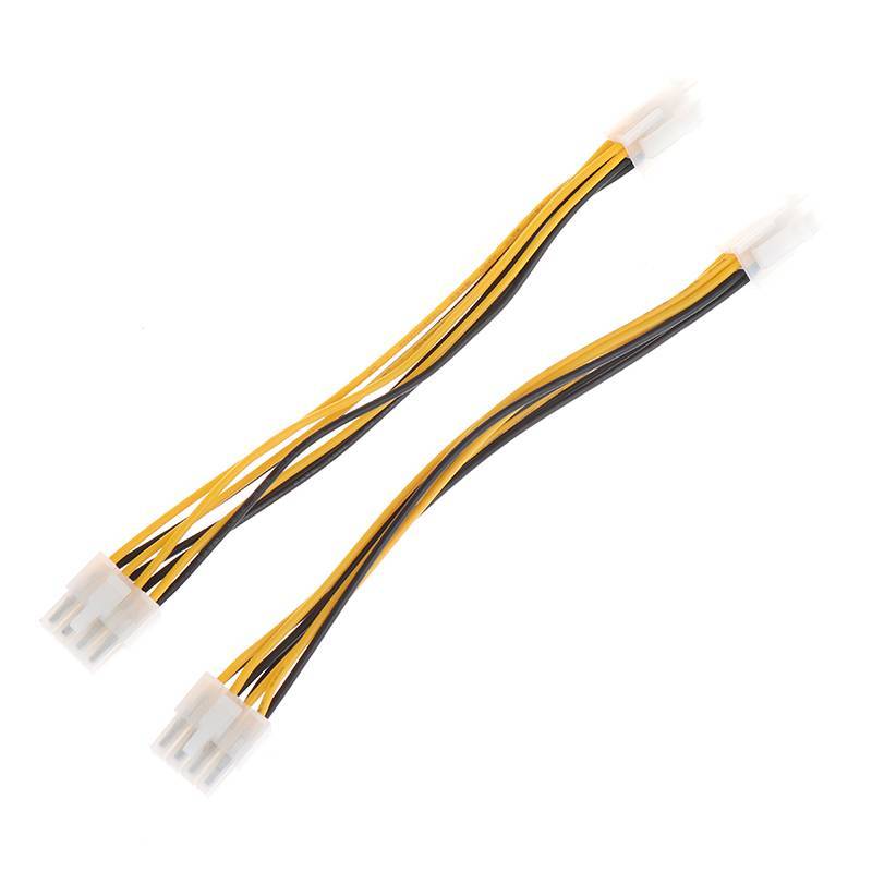 Abongbanghn 1Pc 4 Pinos Macho Para 8 Fêmea 4Pin 8Pin Chumbo CPU Conversor De Energia Cabo Suprimentos ATXpute Placa-Mãe 