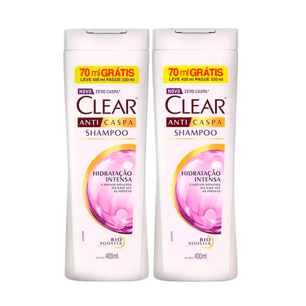 Shampoo Clear Anti Caspa Hidratacao Intensa