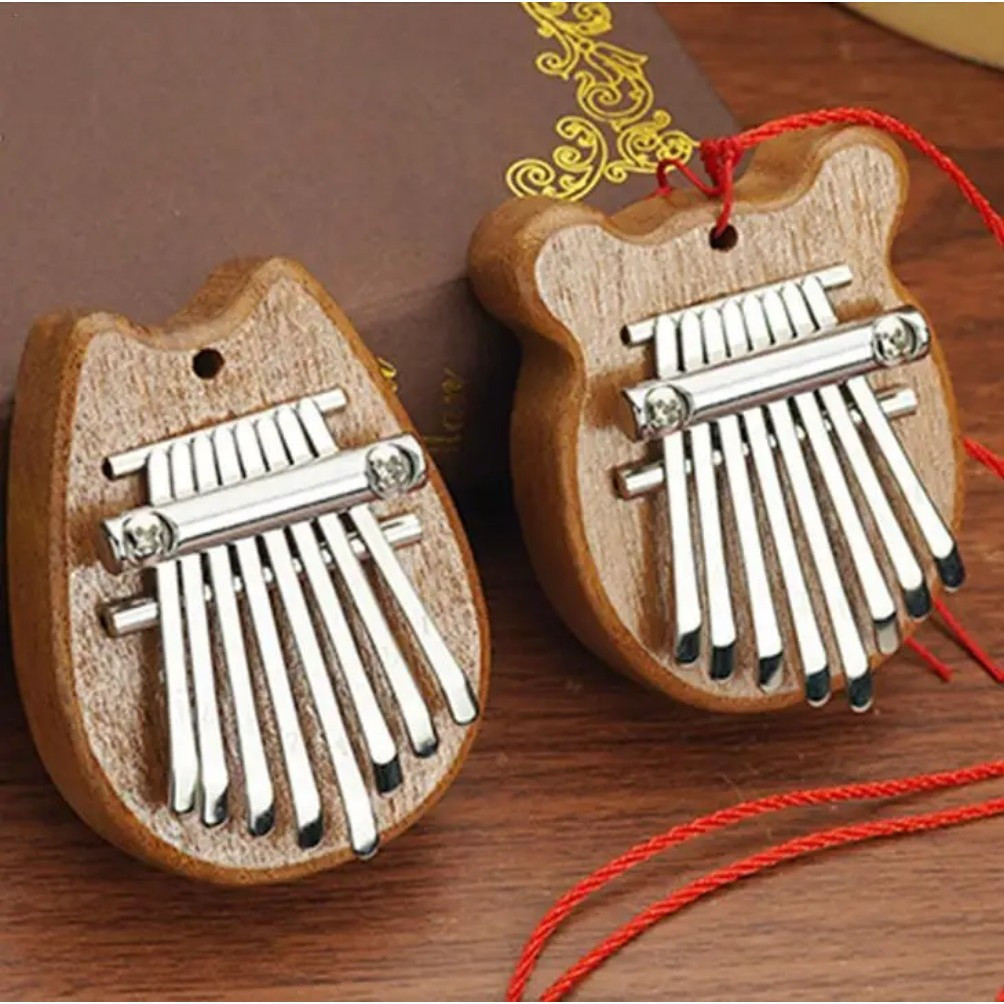 Alta Qualidade 8 Teclas Mini Kalimba De Madeira Requintado Dedo Polegar Piano Marimba Musical Bom Acessório Pingente Pre