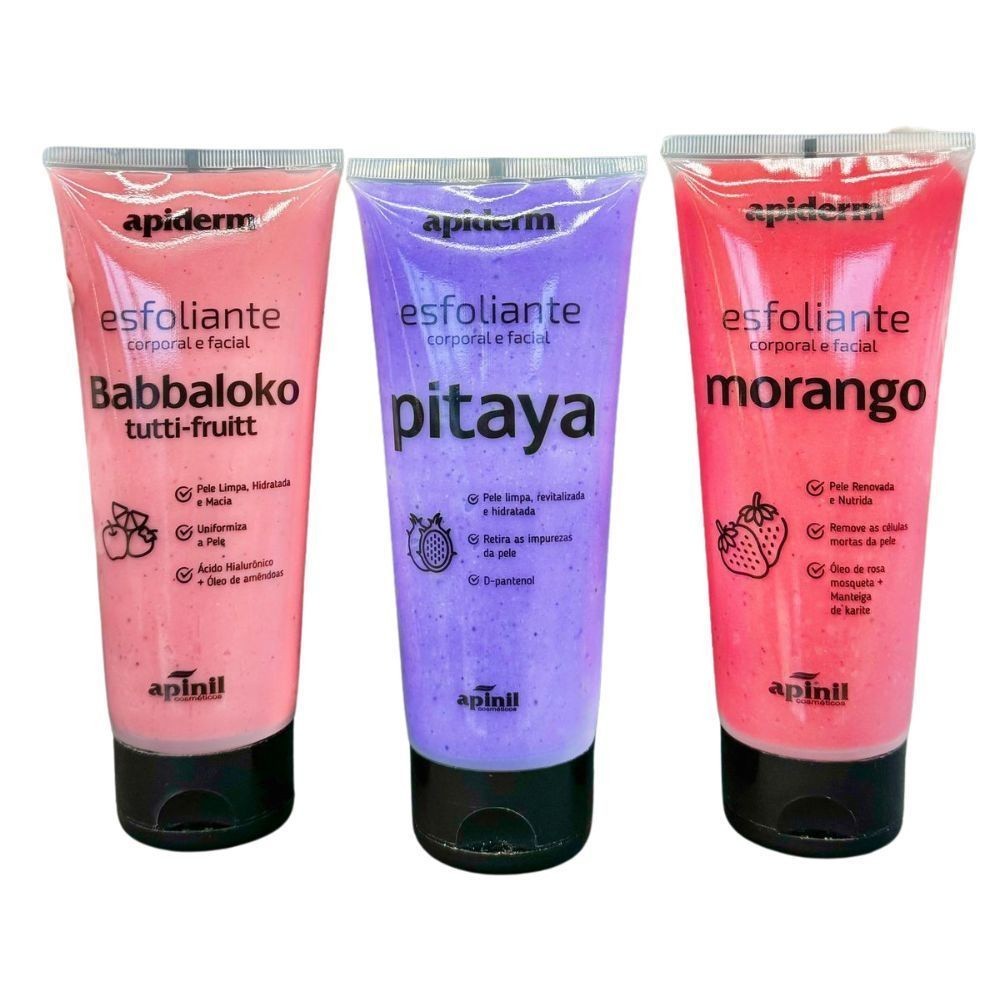 Skin Care Esfoliante Corpo e Esfoliante Facial Apinil