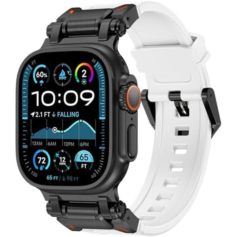 FULLIFE Projetado Para Apple Watch Band Ultra 3/2/1 49mm Homens , Elásticos De S