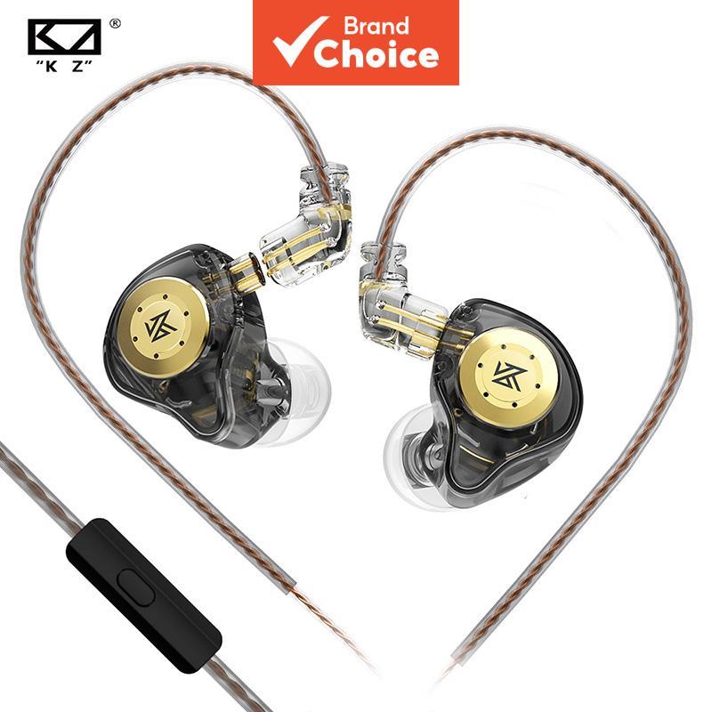 KZ EDX PRO Fones De Ouvido De Metal Com Fio HiFi Bass Music DJ Intra-Auriculares Para Jogos Microfone Audifonos Uso Diár