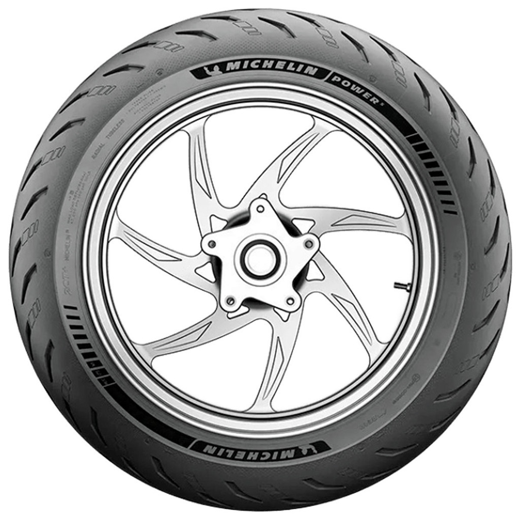 Pneu Aro 17 Michelin 180/55 ZR17 73W M/C Power 5 + Válvula — imagem 2 de 2