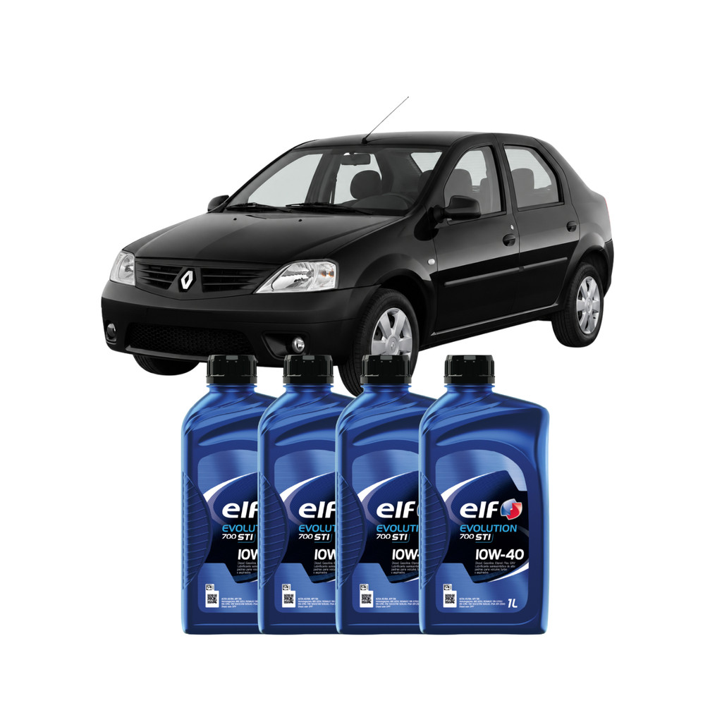 Kit Óleo Renault Logan 1.6 8v 2007/2012 10W40 ELF