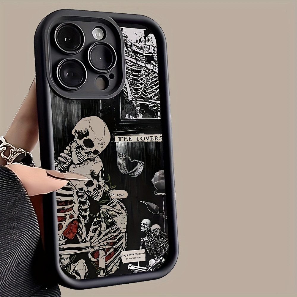 Amor da Caveira Capinha Capa Anti-impacto Samsung S25 A55 S20 S23 FE S24 A07 A17 A26 A55 A15 A05S 