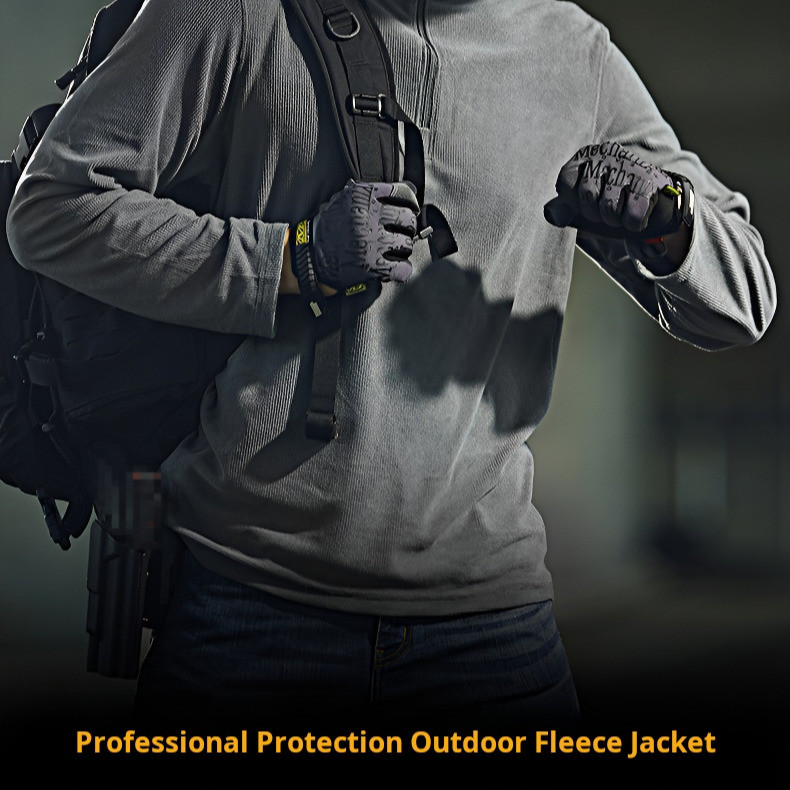 [Leve e Confortável] Outdoor Masculino/Feminino Moletom Casual/Esporte Camiseta de Base de Fleece Primavera/Outono