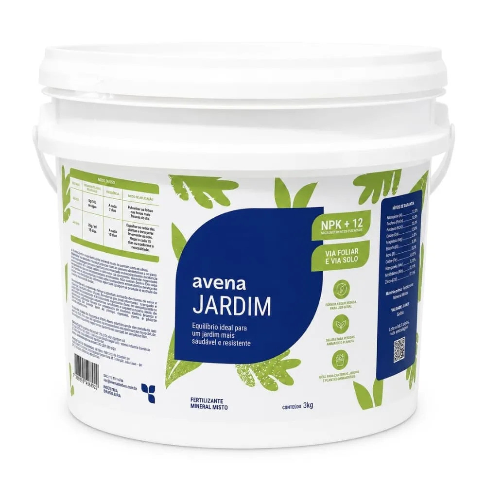 Adubo Para Plantas Fertilizante Avena Jardim 3kg NPK 8-8-8