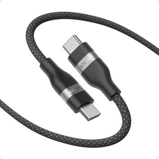 Cabo USB C Anker, 240W, Cabo Trançado Flexível Multicolorido, Carregador Tipo C de Carregamento Rápido para a Série