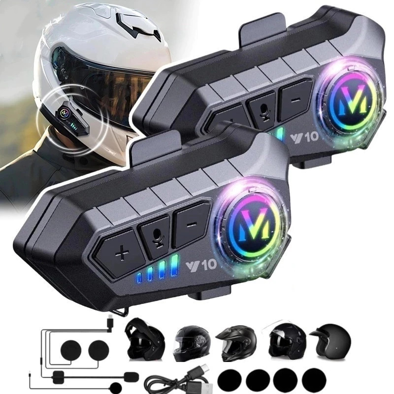Fone de ouvido estilo capacete com controle de luz ambiente, Bluetooth 5.3 e resistência à água IPX6.