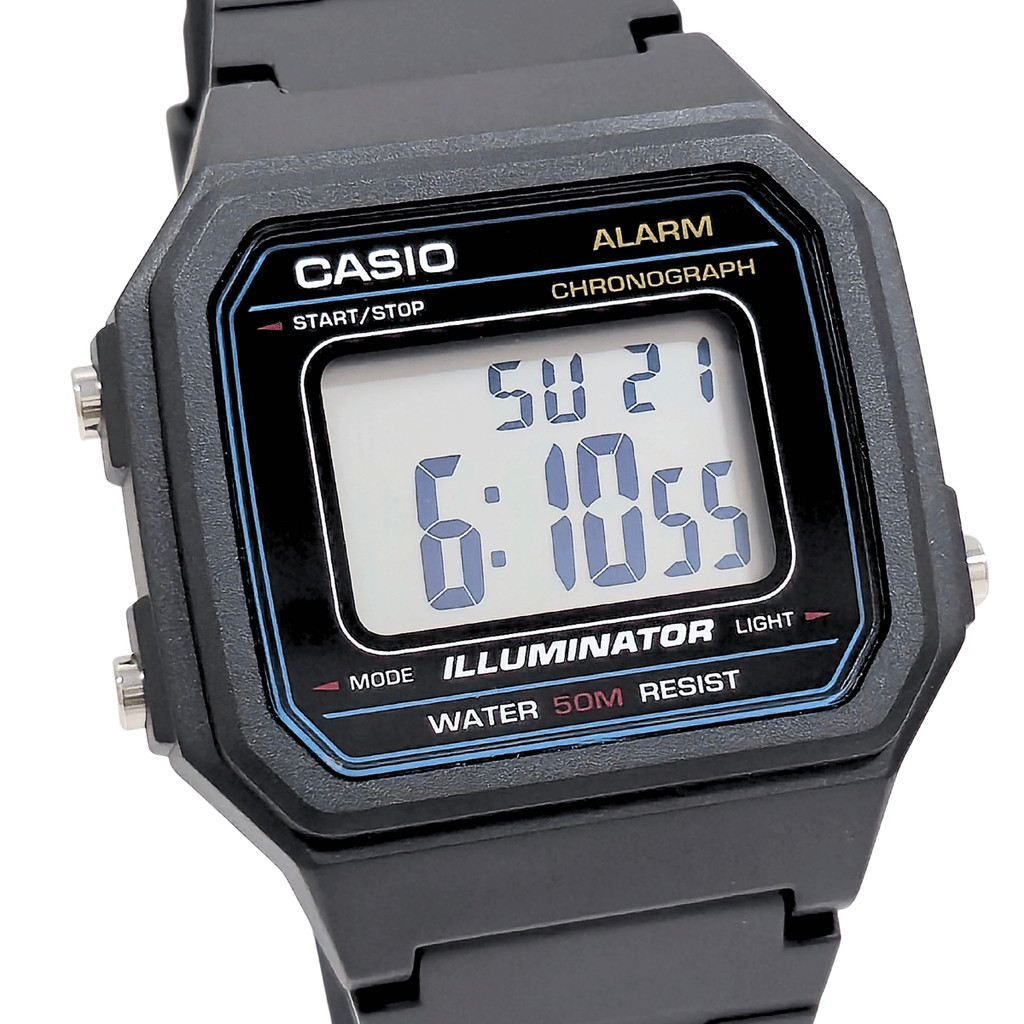 Relógio Casio Masculino Digital Preto W-217H-1AVDF