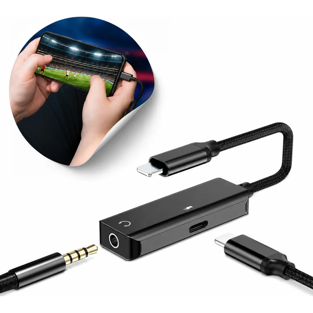 Adaptador Tipo C P/ Fone Carregador P2 Compatível Motorola