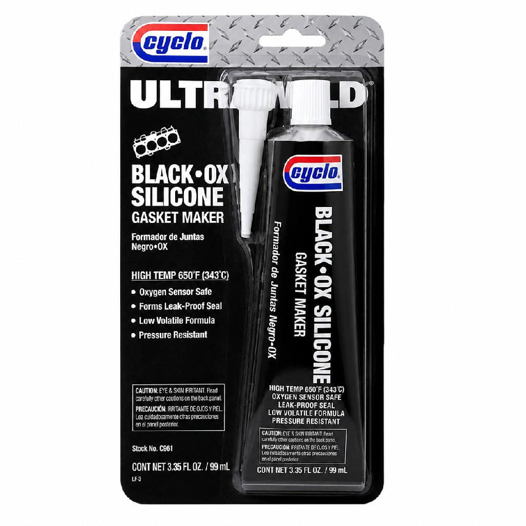 Cola Silicone Black Preta Alta Temperatura Cyclio