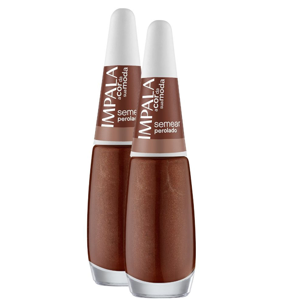 Kit 2 Esmalte Impala Cremoso Semear Perolado 7,5ml