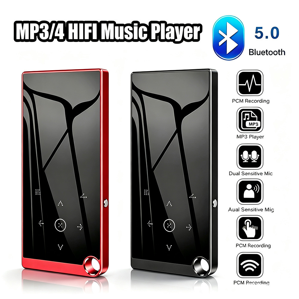 8G FM Leitor De Música Bluetooth MP3 MP4 De 2,4 Polegadas Com Alto-falante