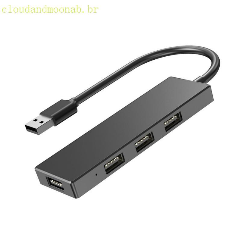 CLO 4 Portas USB2 0 Hubs Adaptador 480Mbps Para Laptop PC Desktop Acessórios Computador