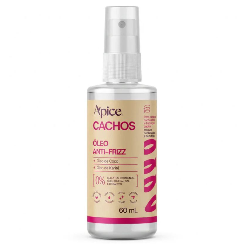 Óleo Antifrizz Cachos Ápice 60ml
