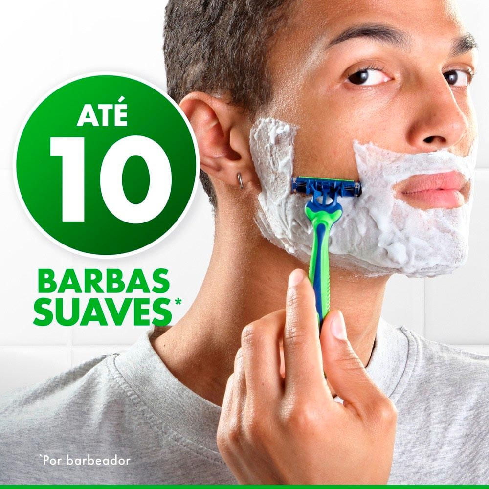 Aparelho de Barbear Gillette Prestobarba3 Sensitive Leve 8 Pague 6 Unidades · foto 2