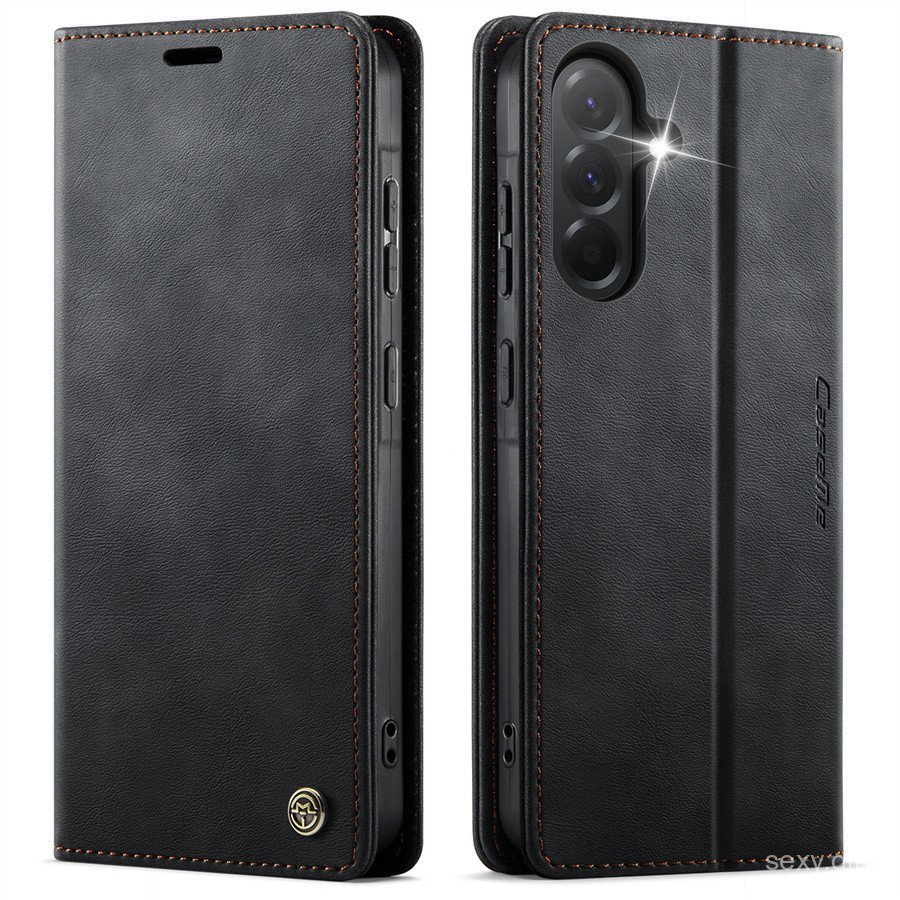Capa de Telefone em Couro para Samsung Galaxy A17 A16 A36 A56 A55 A35 A25 A34 A24 A14 A15 A27 A57 A37 A07 A54 A13 QOHJ