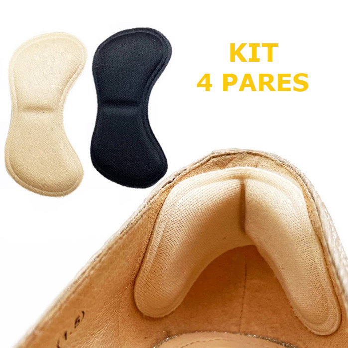 Kit 4 Par Protetor Calcanhar Adesivo Palmilha Calcanhar