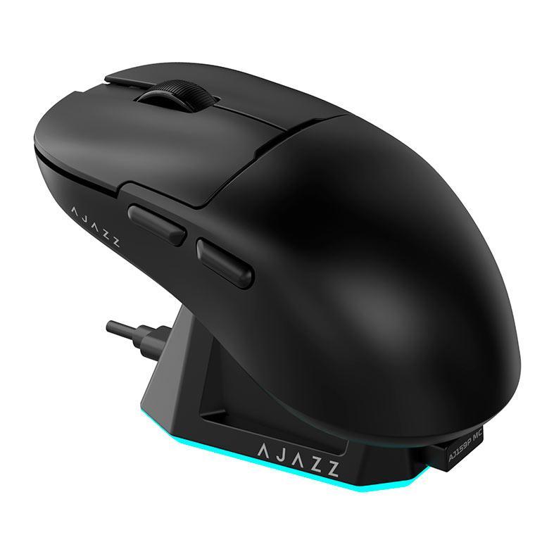 Mouse Ajazz AJ159, 12000DPI, 6 Botoes, Wireless, Preto, AJ159P-MC-BK