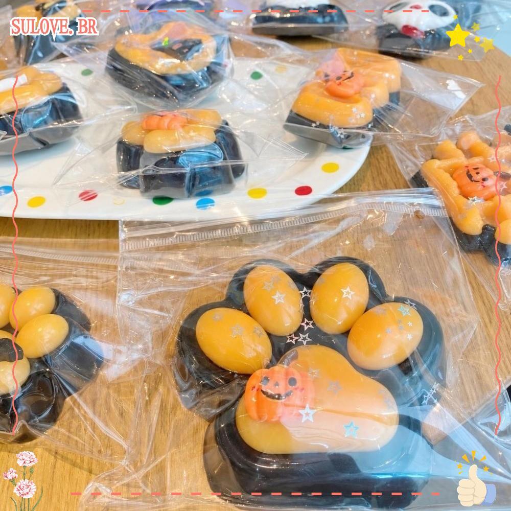 SULOVEDU Brinquedo Sensorial De Inquietação , Patas De Gato De Recuperação Lenta , Brinquedos De Apertar De Halloween ,