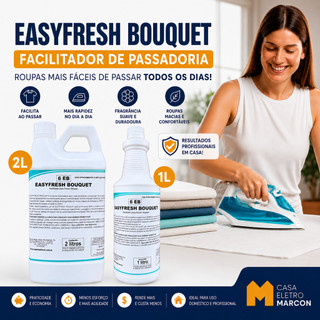 Easyfresh Bouquet Spartan Facilitador Finalizador De Passar Roupas 1L/2L Cheiro De Rico Concentrado