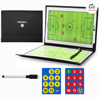 Prancheta Tática Magnética 2 em 1 para Futebol e Basquete – Quadro com 2 Conjuntos de Marcadores e Números Magnéticos