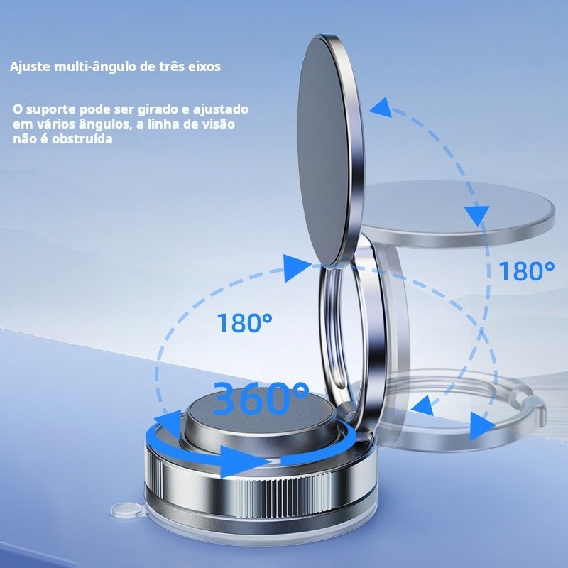 KIT5 Dupla Face Ventosa Suporte Magnético Do Telefone Preguiçoso Multi-Função Dobrável De Armazenamento — imagem 2 de 2