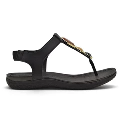 Sandalia Modare Rasteira Feminina Pedras Elastico Conforto