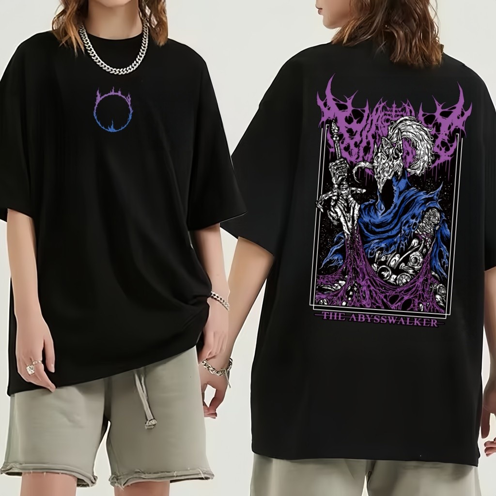 [Camiseta Premium em Algodão Puro]BOW Estonada Lavada Vintage Dark Souls Soulsborne Remastered Game Geek Graphic
