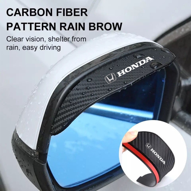 2 Peças Protetor de Espelho Retrovisor de Carro em Fibra de Carbono, Capa Protetora para Espelho Retrovisor de Automóvel