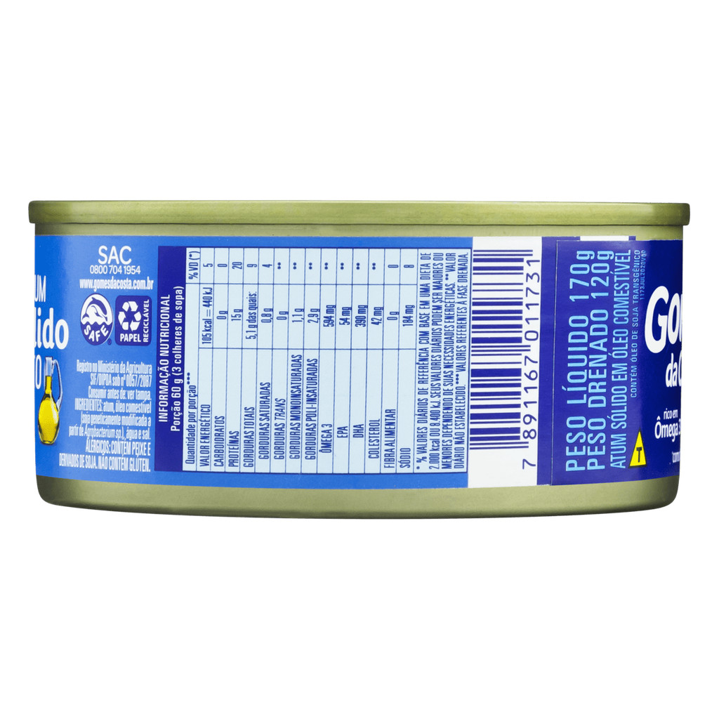 Gomes Da Costa Atum sólido em óleo 170g · foto 2