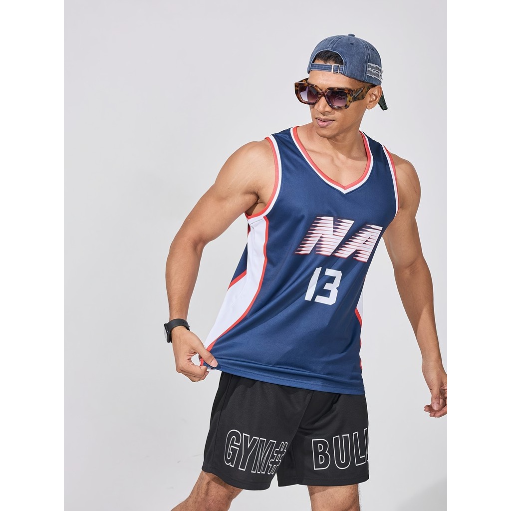 Colete esportivo masculino verão sem mangas colete correndo camiseta respirável confortável basquete treinamento topo
