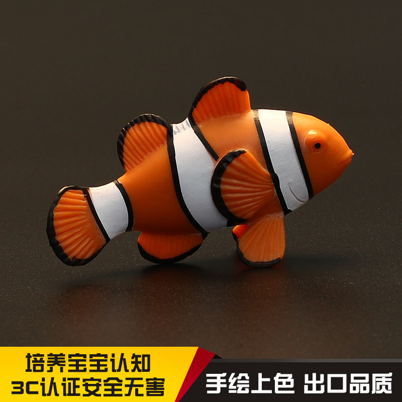 Simulação brinquedos de vida marinha modelo animal marinho brinquedos peixe-palhaço brinquedos animais cognitivos