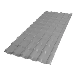 Telha PVC Afort Plan Concreto/Cinza 2,42x0,88m, 6 Ondas