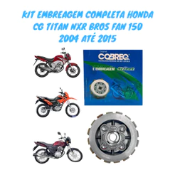 Kit Embreagem Completo Honda Bros 150 2004 até 2015 Original Cobreq