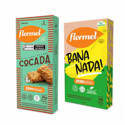 Kit Cocada Bananada Zero Açucar Sem Gluten Doce Flormel