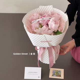 Novo estilo creme à prova d'água papel Puff tridimensional engrossado Kapok papel em relevo Floral flor papel de embrulh