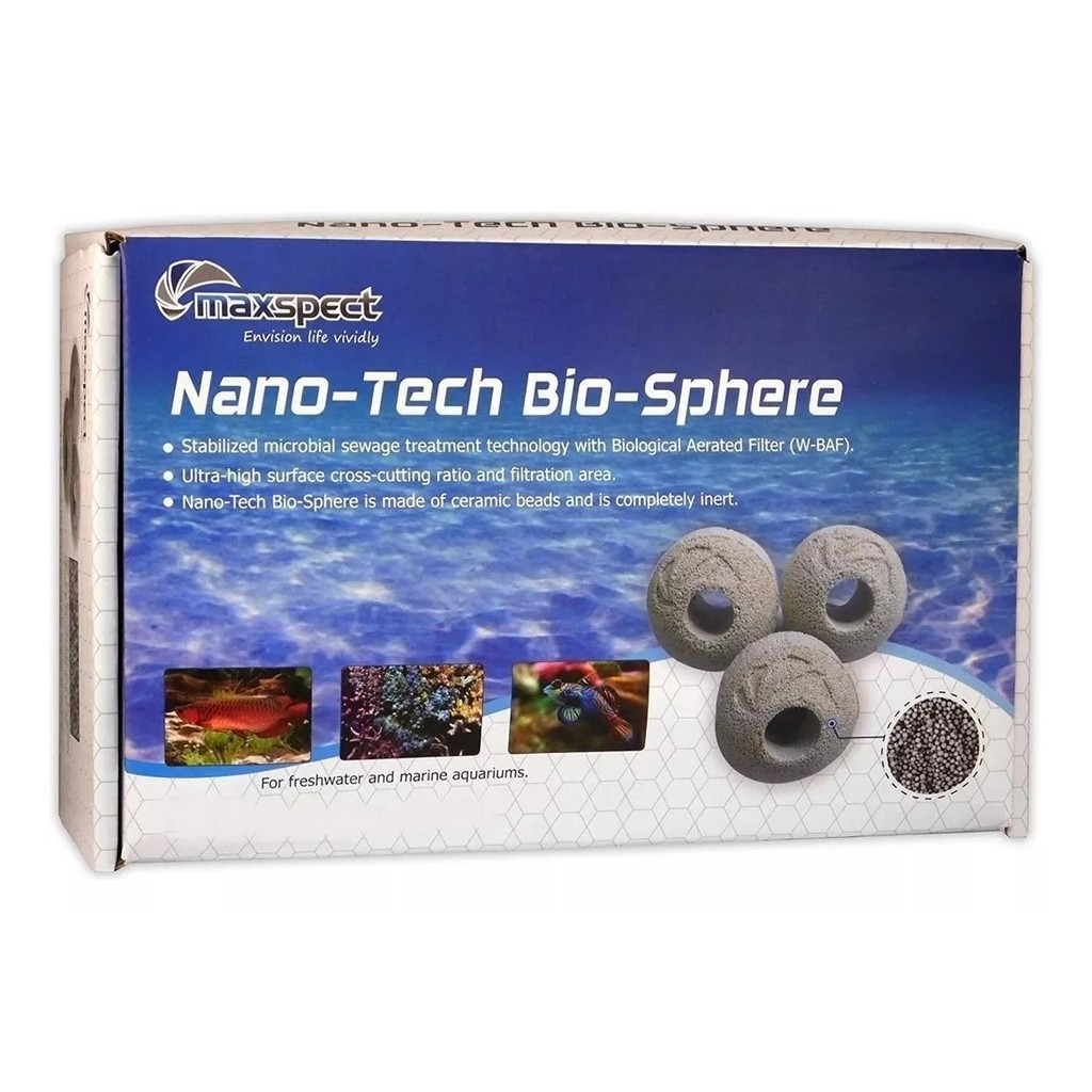 Maxspect Nano-tech Bio Sphere 1kg Mídia Biológica P/ Aquário