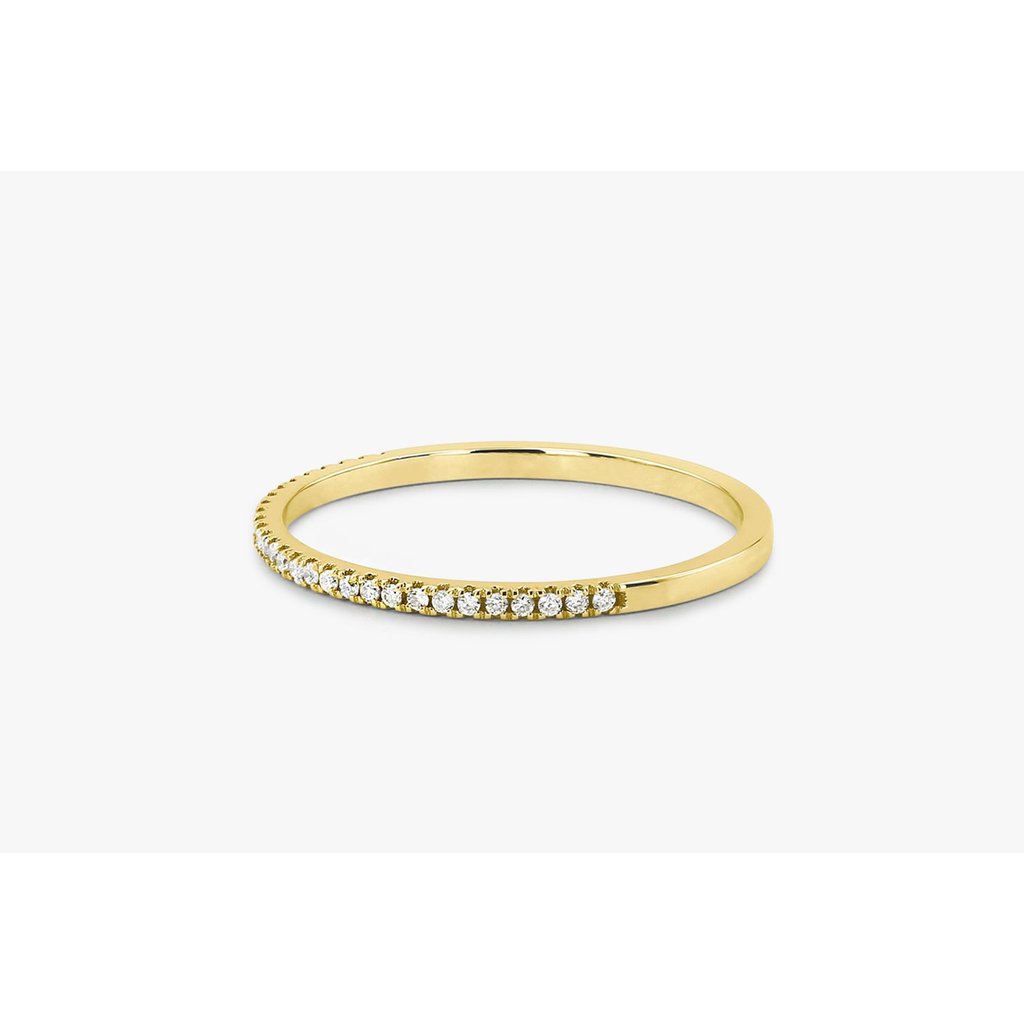 Fedsolife anel de diamante jóias coreano única fileira anel de diamante feminino Micro-conjunto moda cheio de diamante a