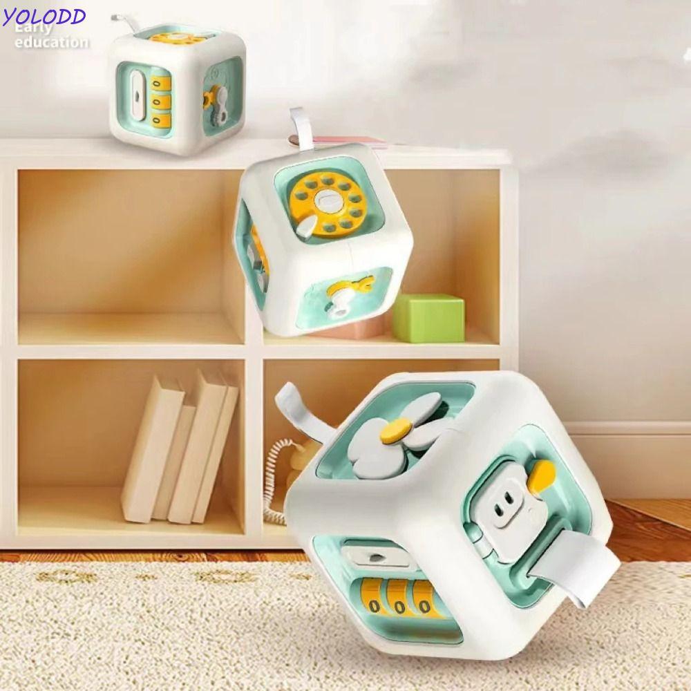 Brinquedos Educativos YOLODD Montessori , Placa Ocupada Sensorial De Brinquedo De Motor Fino 6 Em 1 , Habilidades Prátic