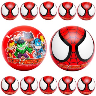 Combo 10 Bolas Vinil Leite Top Heroes Spider Aranha Lembrancinhas Festa Infantil